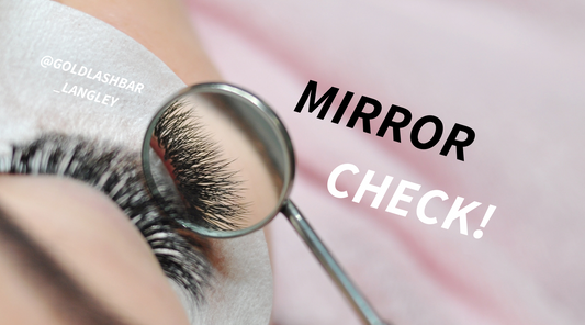 Achieving Flawless Lash Extensions: Why Checking with a Mirror is Essential