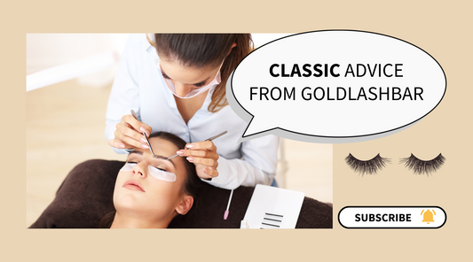 Advice from Goldlashbar about classic lash extensions 