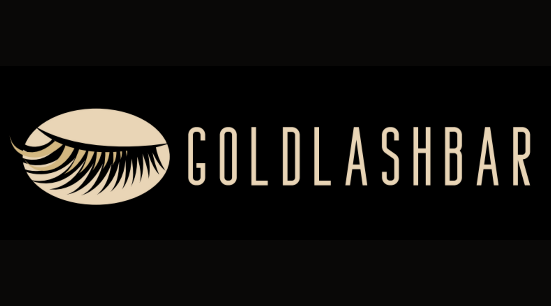 New Black Goldlashbar Logo