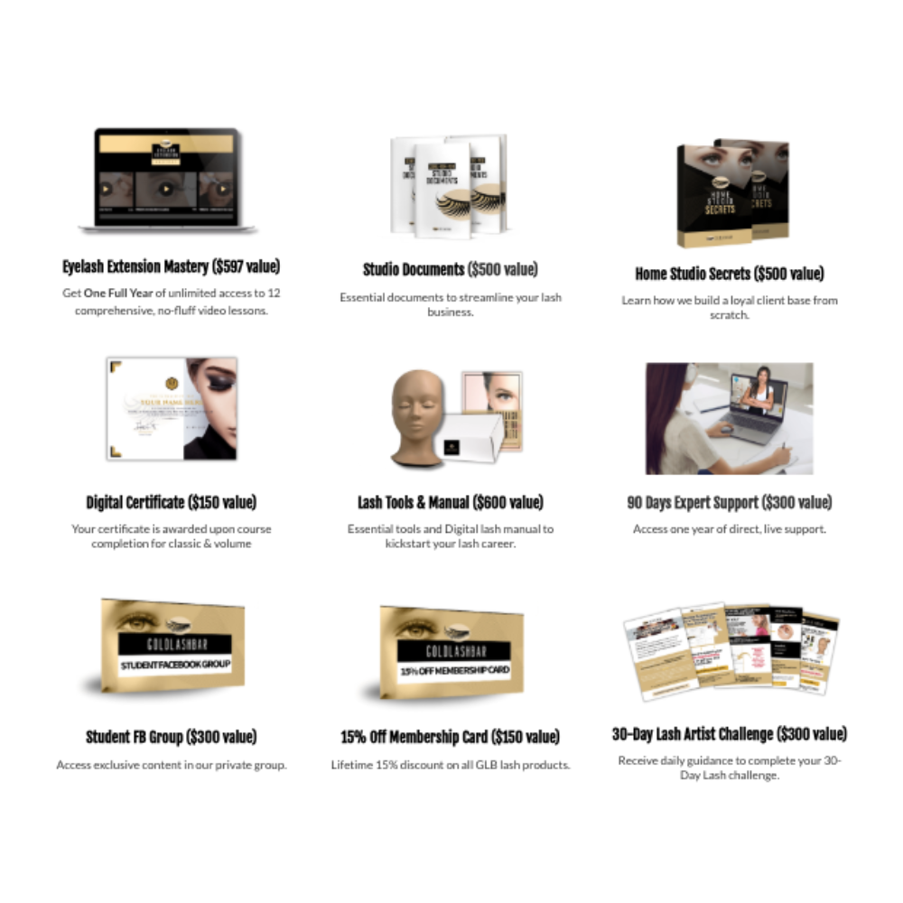 Eyelash Extension Mastery | Online Course + Lash Kit (90-Day Access)